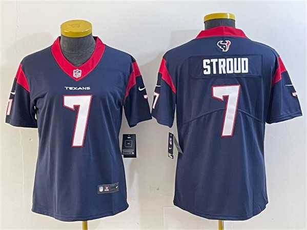 Women%27s Houston Texans #7 C.J. Stroud Navy Vapor Untouchable Limited Stitched Jersey(Run Small)->women nfl jersey->Women Jersey